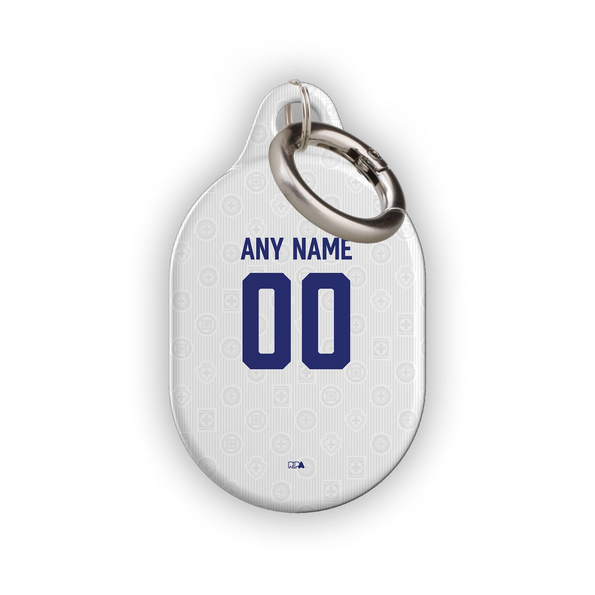 AirTag holder with the Cruz Azul 2026-27 Away football shirt design by RIPA Football