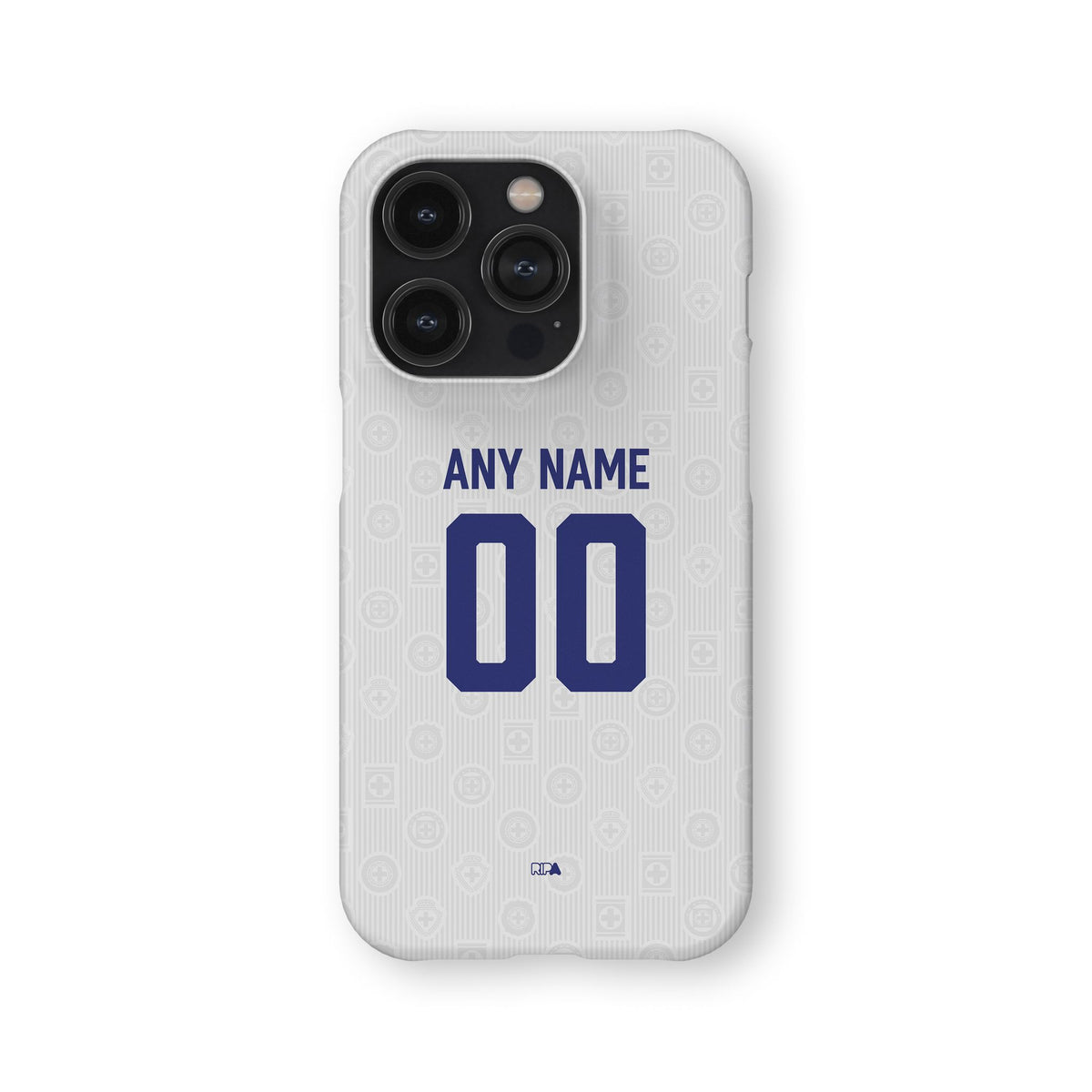 Phone case with the Cruz Azul 2026-27 Away football shirt design by RIPA Football