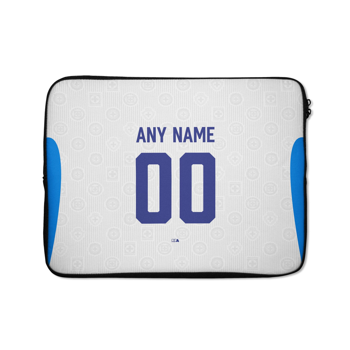 Laptop sleeve with the Cruz Azul 2026-27 Away football shirt design by RIPA Football
