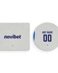 Mouse pad with the Cruz Azul 2026-27 Away football shirt design by RIPA Football