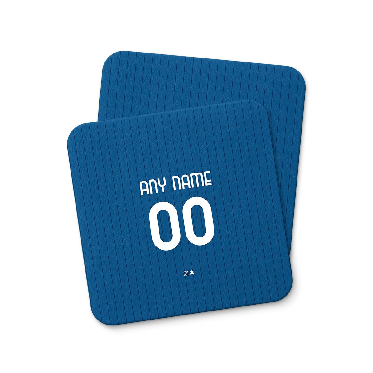 Coaster with the Como 2026-27 Home football shirt design by RIPA Football