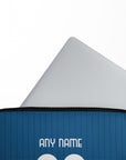 Laptop sleeve with the Como 2026-27 Home football shirt design by RIPA Football