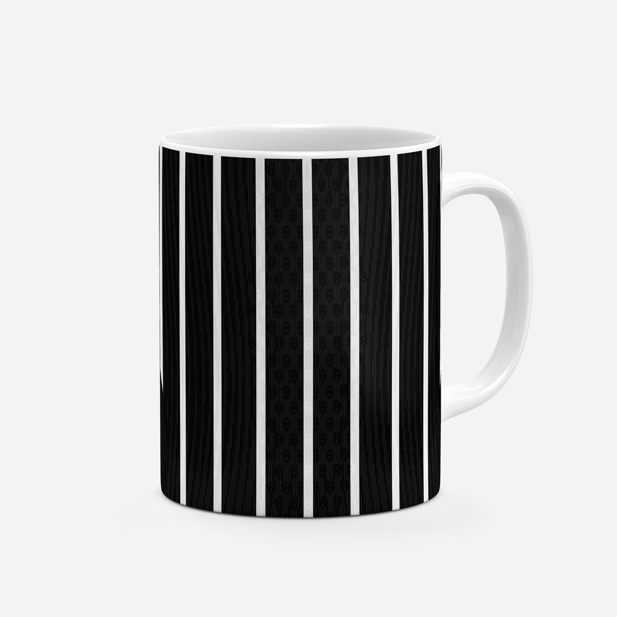 Mug with the Corinthians 2026 Away football shirt design by RIPA Football