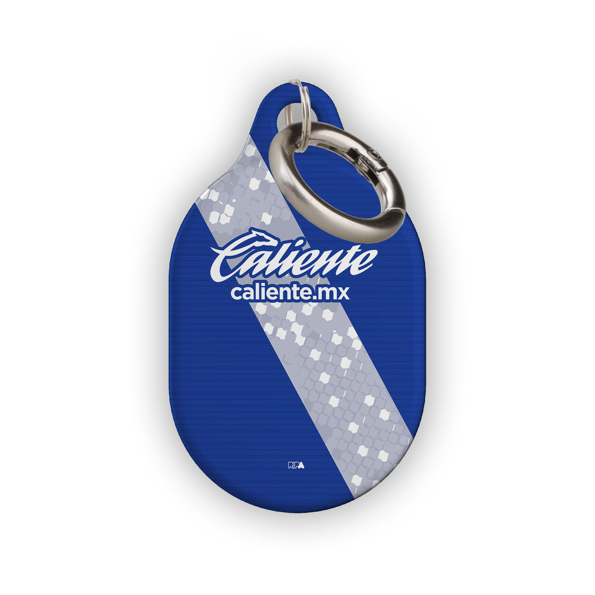 AirTag holder with the Puebla 2026-27 Away football shirt design by RIPA Football