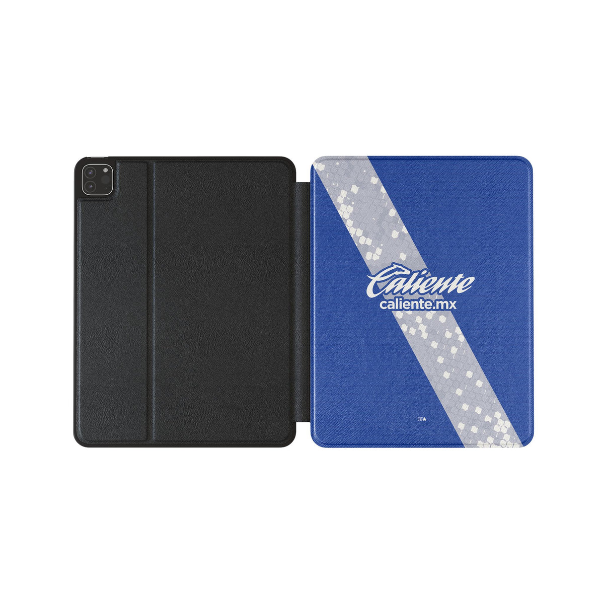 iPad case with the Puebla 2026-27 Away football shirt design by RIPA Football