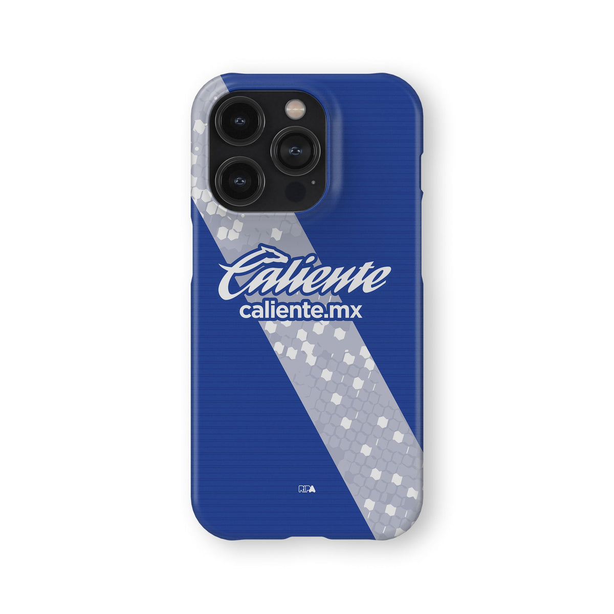 Phone case with the Puebla 2026-27 Away football shirt design by RIPA Football