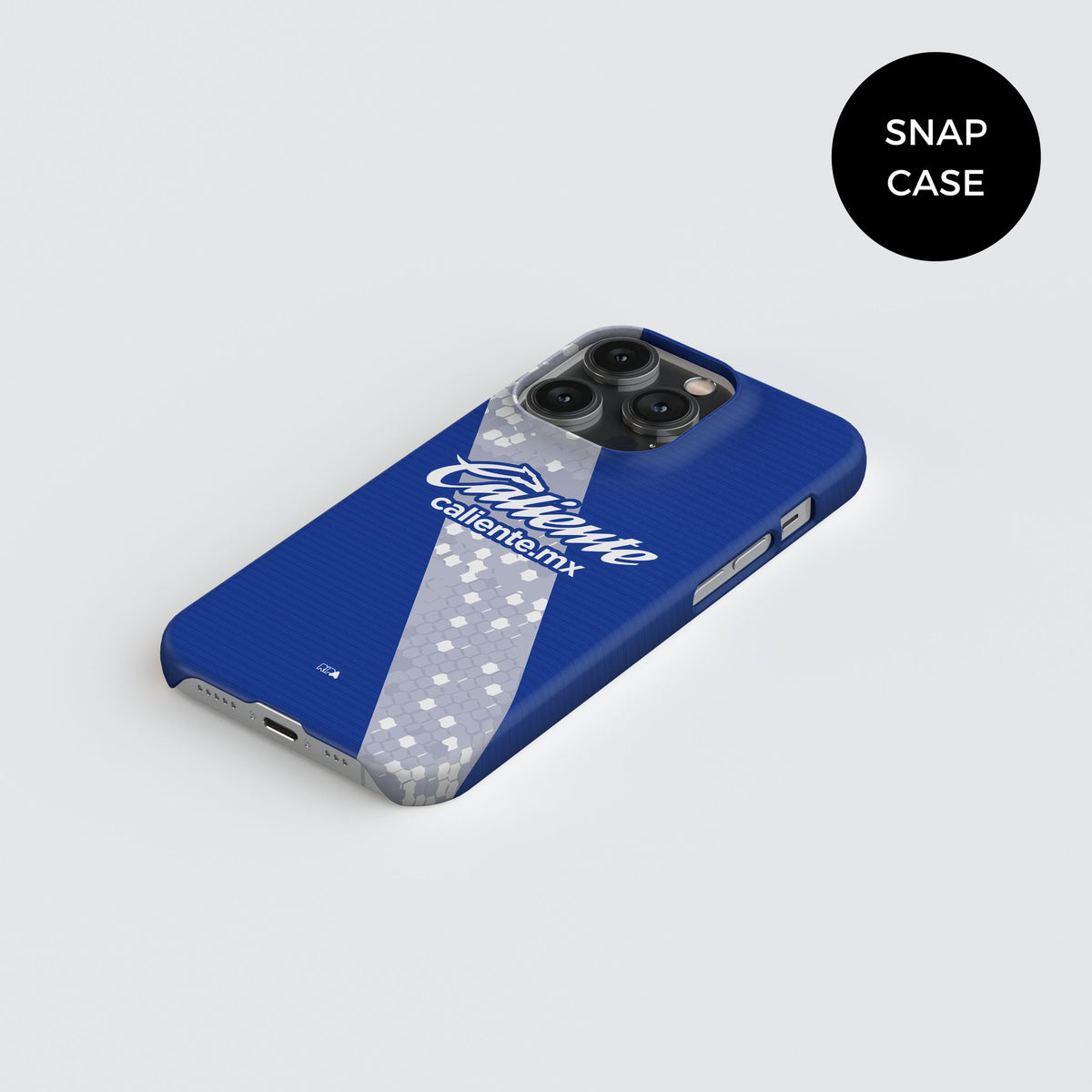 Phone case with the Puebla 2026-27 Away football shirt design by RIPA Football