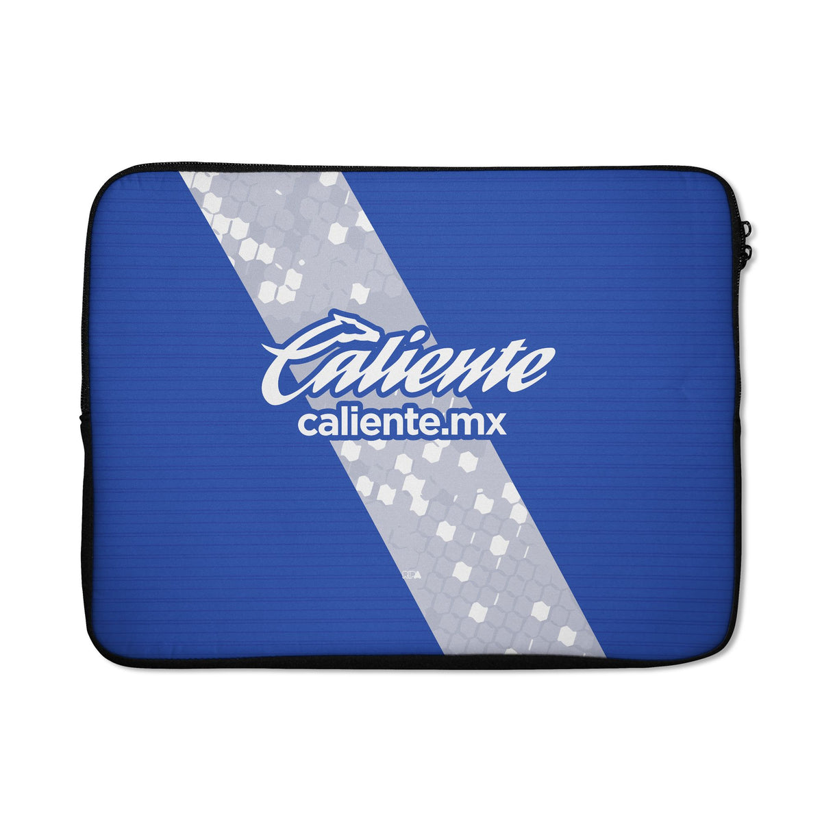 Laptop sleeve with the Puebla 2026-27 Away football shirt design by RIPA Football