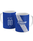 Mug with the Puebla 2026-27 Away football shirt design by RIPA Football