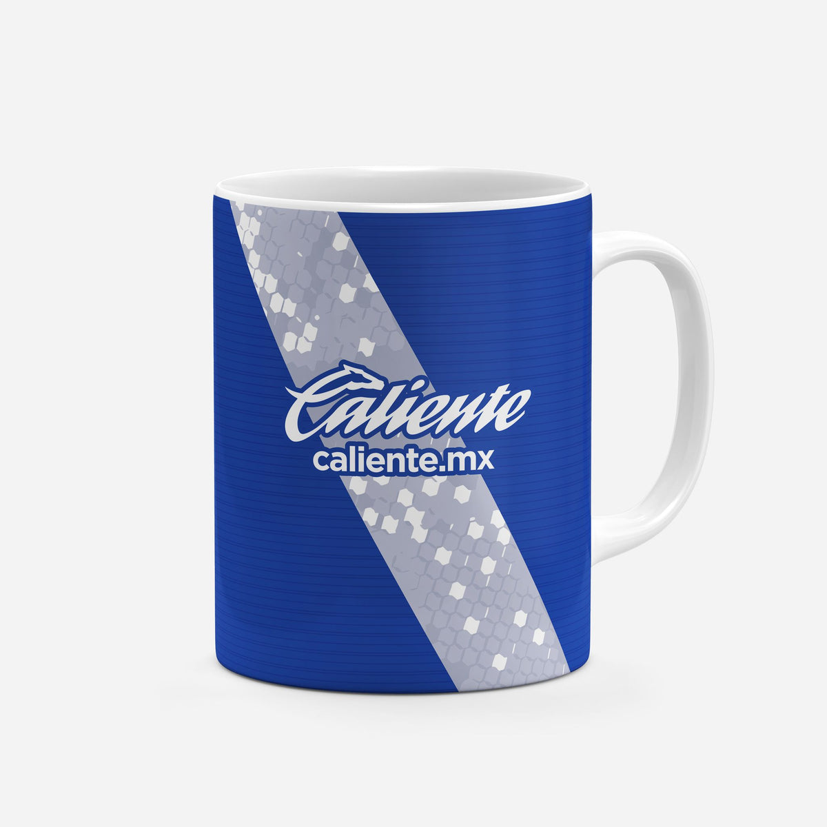 Mug with the Puebla 2026-27 Away football shirt design by RIPA Football