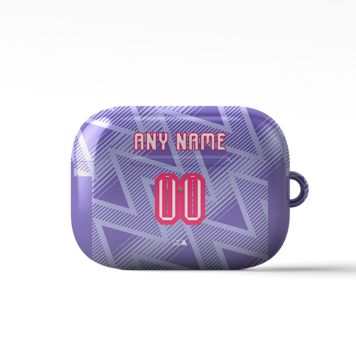 AirPods case with the Bournemouth 2026-27 Away football shirt design by RIPA Football