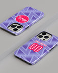 Phone case with the Bournemouth 2026-27 Away football shirt design by RIPA Football