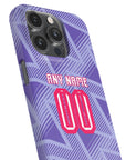 Phone case with the Bournemouth 2026-27 Away football shirt design by RIPA Football