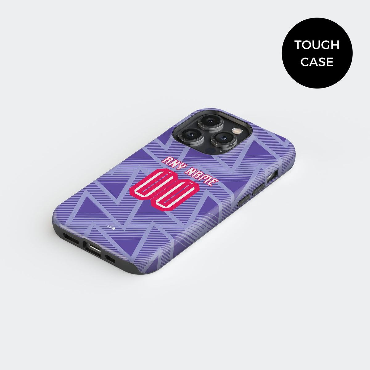 Phone case with the Bournemouth 2026-27 Away football shirt design by RIPA Football