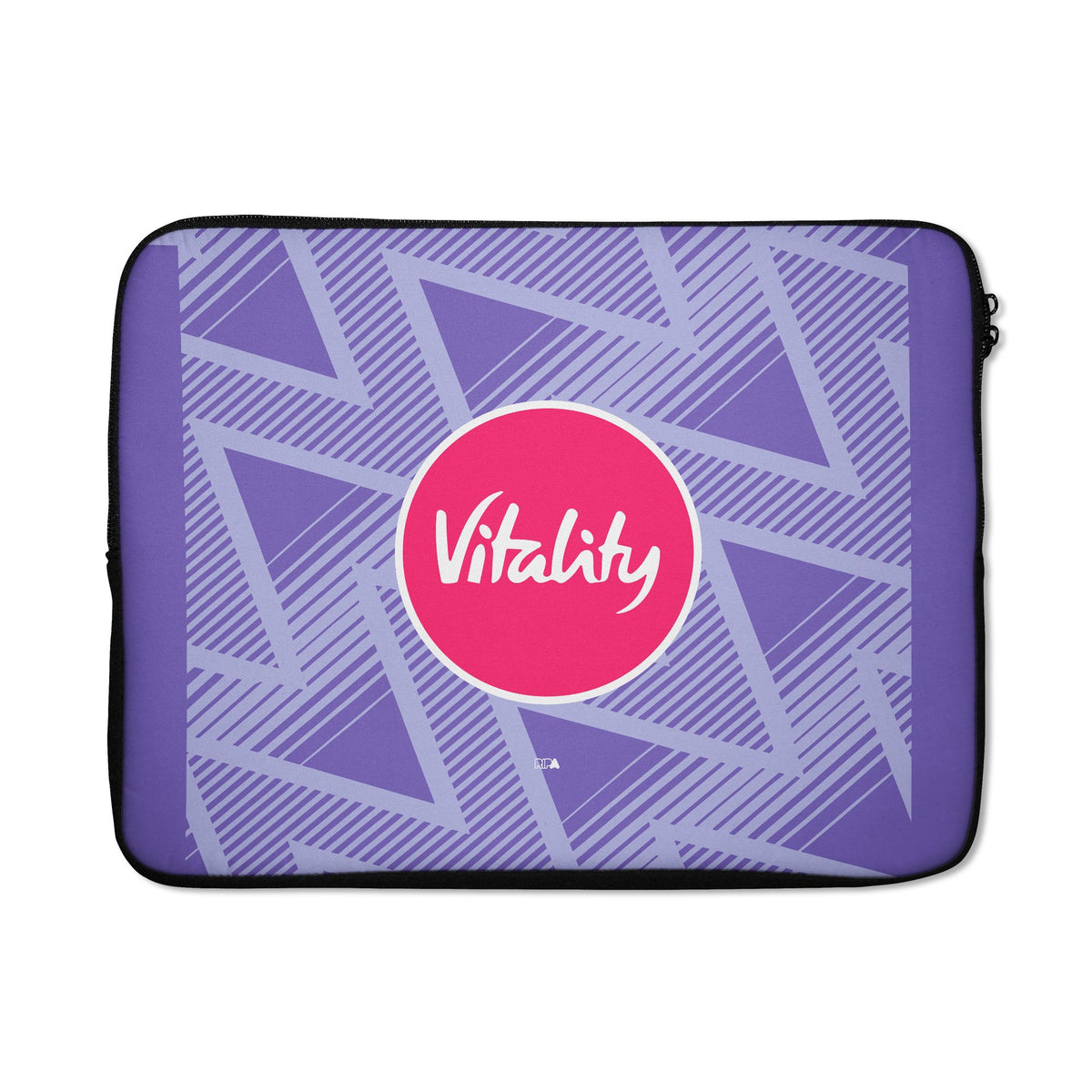 Laptop sleeve with the Bournemouth 2026-27 Away football shirt design by RIPA Football