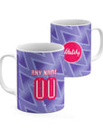 Mug with the Bournemouth 2026-27 Away football shirt design by RIPA Football