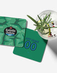 Coaster with the Celta Vigo 2026-27 Goalkeeper football shirt design by RIPA Football