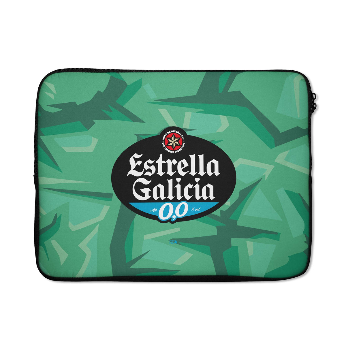 Laptop sleeve with the Celta Vigo 2026-27 Goalkeeper football shirt design by RIPA Football