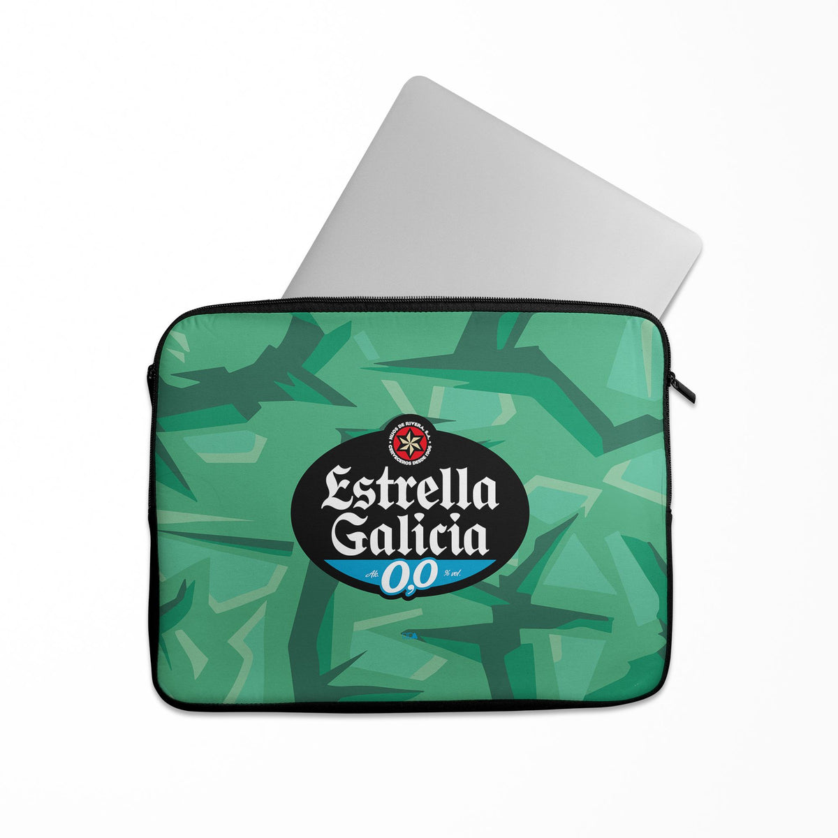 Laptop sleeve with the Celta Vigo 2026-27 Goalkeeper football shirt design by RIPA Football