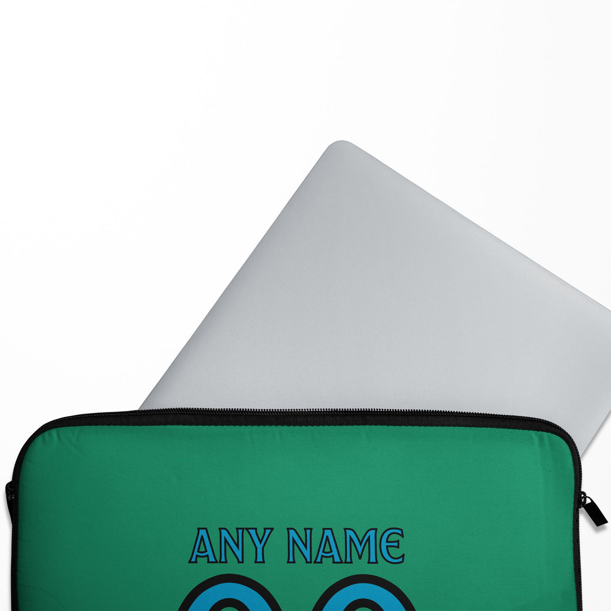 Laptop sleeve with the Celta Vigo 2026-27 Goalkeeper football shirt design by RIPA Football