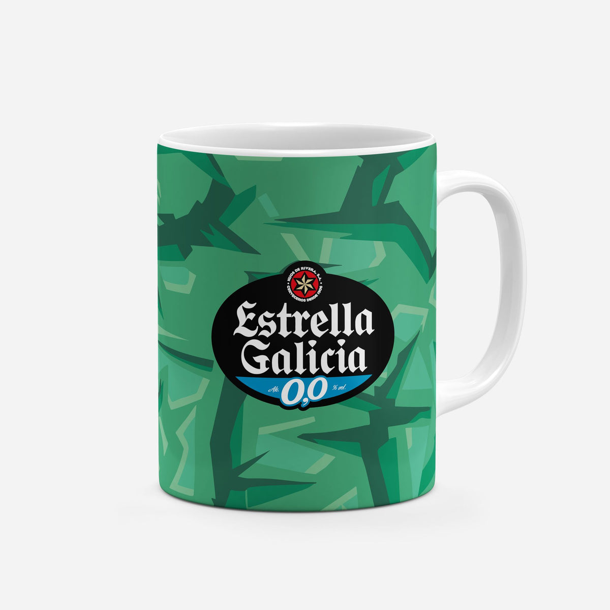 Mug with the Celta Vigo 2026-27 Goalkeeper football shirt design by RIPA Football