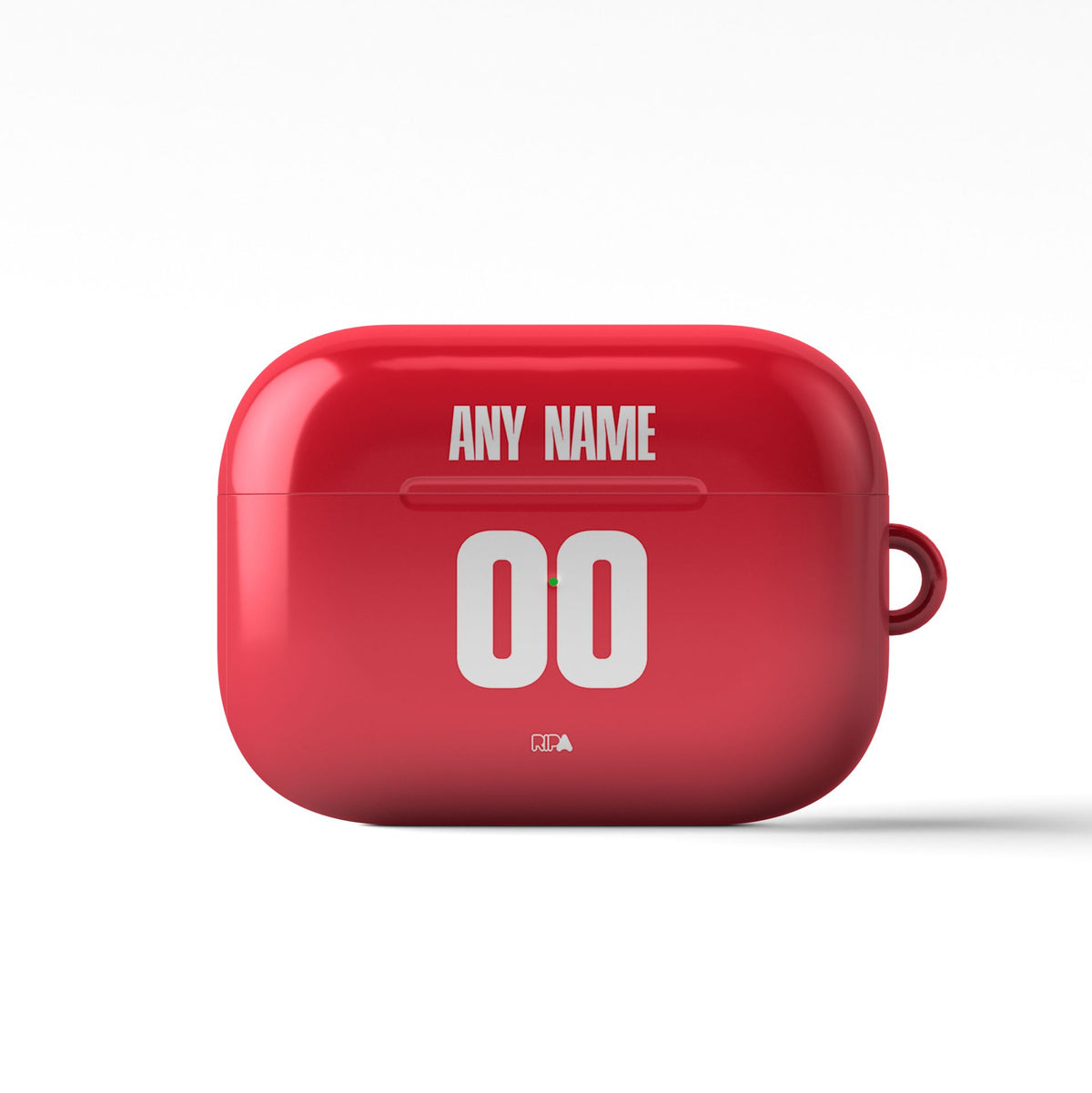 AirPods case with the FC Köln 2024-25 Away football shirt design by RIPA Football