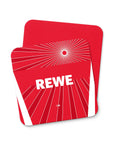 Coaster with the FC Köln 2024-25 Away football shirt design by RIPA Football