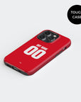 Phone case with the FC Köln 2024-25 Away football shirt design by RIPA Football