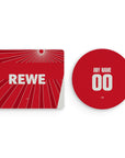 Mouse pad with the FC Köln 2024-25 Away football shirt design by RIPA Football