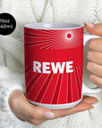 Mug with the FC Köln 2024-25 Away football shirt design by RIPA Football