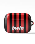 AirPods case with the AC Milan 2009-10 Home football shirt design by RIPA Football