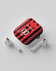 AirPods case with the AC Milan 2009-10 Home football shirt design by RIPA Football