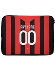 Laptop sleeve with the AC Milan 2009-10 Home football shirt design by RIPA Football