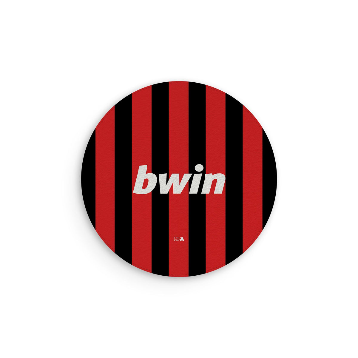 Mouse pad with the AC Milan 2009-10 Home football shirt design by RIPA Football