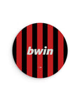 Mouse pad with the AC Milan 2009-10 Home football shirt design by RIPA Football