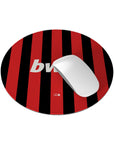 Mouse pad with the AC Milan 2009-10 Home football shirt design by RIPA Football