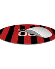 Mouse pad with the AC Milan 2009-10 Home football shirt design by RIPA Football