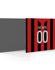 Mouse pad with the AC Milan 2009-10 Home football shirt design by RIPA Football