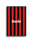Print with the AC Milan 2009-10 Home football shirt design by RIPA Football