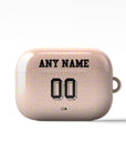 AirPods case with the AC Milan 2025-26 Prematch football shirt design by RIPA Football