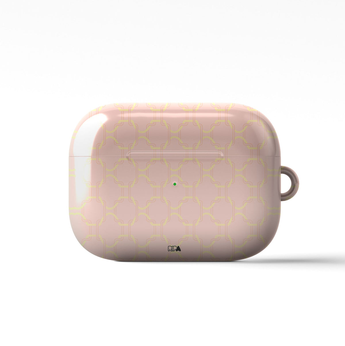 AirPods case with the AC Milan 2025-26 Prematch football shirt design by RIPA Football
