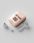 AirPods case with the AC Milan 2025-26 Prematch football shirt design by RIPA Football