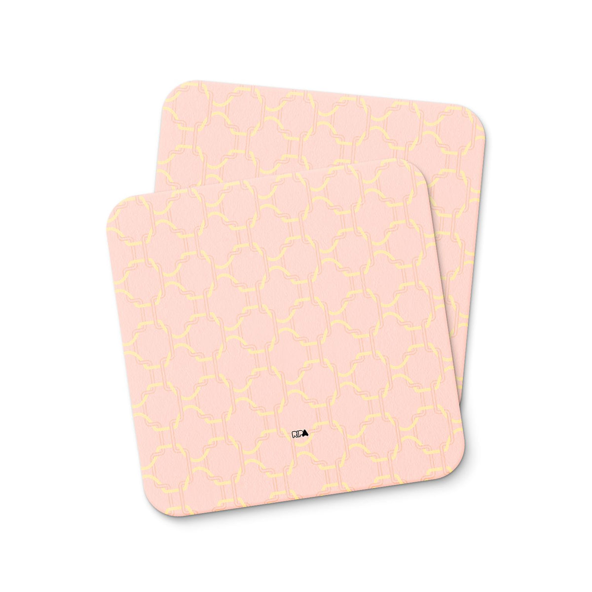 Coaster with the AC Milan 2025-26 Prematch football shirt design by RIPA Football