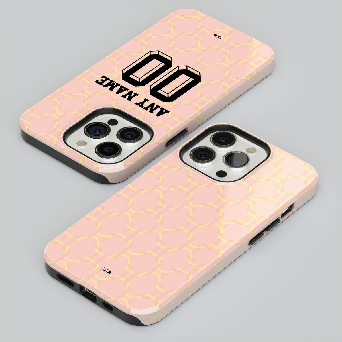 Phone case with the AC Milan 2025-26 Prematch football shirt design by RIPA Football