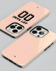 Phone case with the AC Milan 2025-26 Prematch football shirt design by RIPA Football