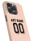Phone case with the AC Milan 2025-26 Prematch football shirt design by RIPA Football