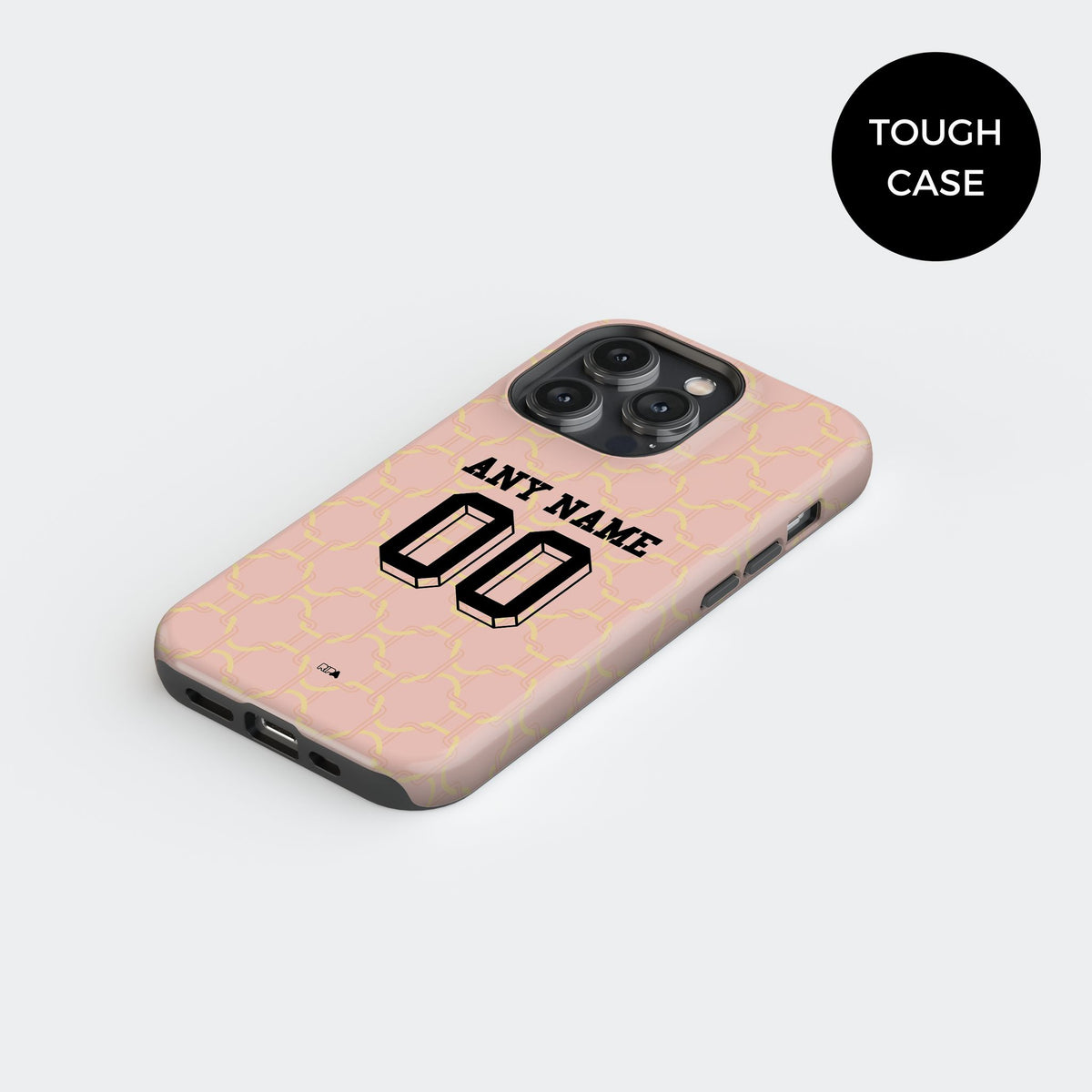 Phone case with the AC Milan 2025-26 Prematch football shirt design by RIPA Football