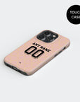 Phone case with the AC Milan 2025-26 Prematch football shirt design by RIPA Football