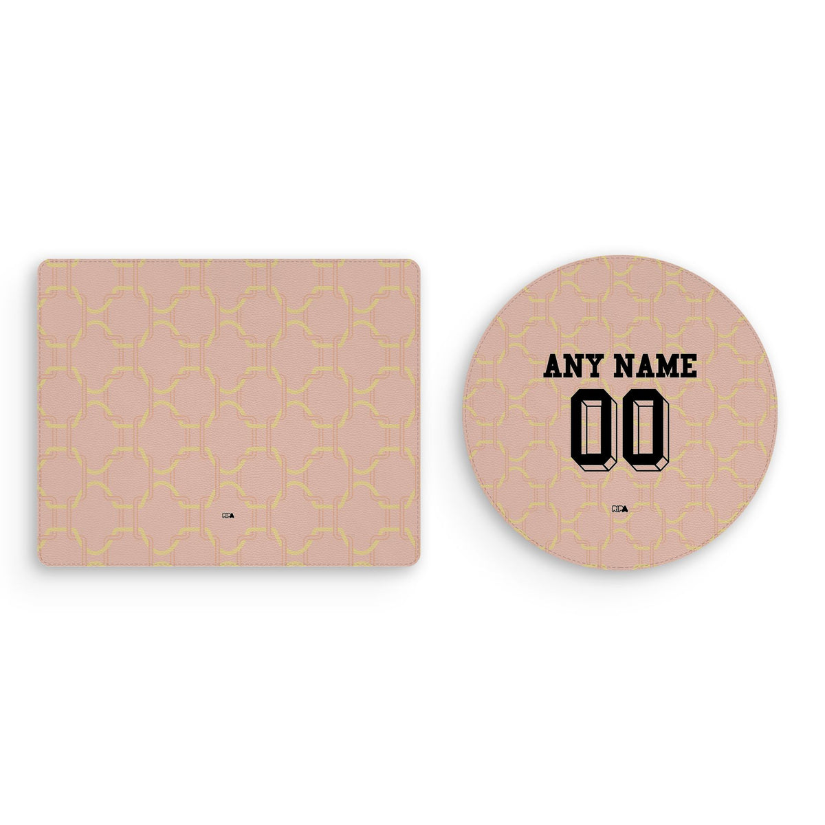 Mouse pad with the AC Milan 2025-26 Prematch football shirt design by RIPA Football
