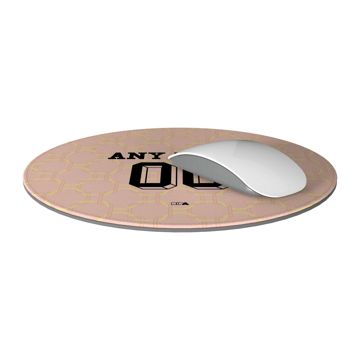 Mouse pad with the AC Milan 2025-26 Prematch football shirt design by RIPA Football